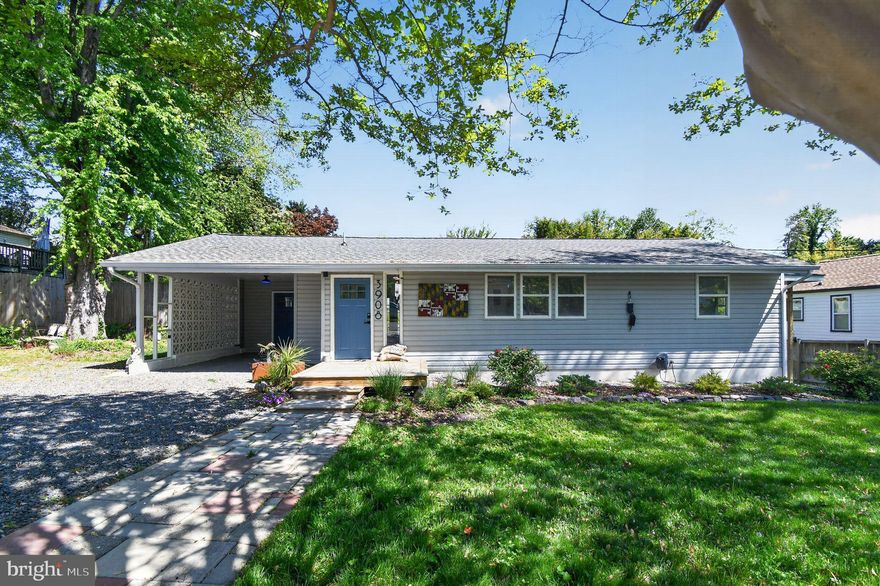 Turnkey coastal charmer in the heart of Chesapeake Beach! This fully renovated 3-bed, 1.5 bath home offers modern living just steps from Brownie’s Beach Natural Area with seasonal Chesapeake Bay views and that private boardwalk feel you love. Step inside to an open-concept layout with vaulted ceilings in the kitchen and primary bedroom. The cozy kitchen shines with all-new Maytag appliances and engineered hardwood floors, shiplap walls with sound dampening insulation. Fresh Berber carpet with upgraded padding in the bedrooms, plus new pile carpet and upgraded pad in the primary and living room (original 1958 hardwood underneath if you want to restore it). Updated upstairs bathroom with new vanity, hardware, and tile. Major systems upgrades include a 2020 architectural-grade roof, seamless aluminum gutters, vinyl siding on front and sides of house, 2018 oil furnace & electric AC, upgraded electrical service panel, and fully wired basement. Enjoy the fully fenced backyard with built-in dog door, re-graded front yard and 6 car gravel driveway with French drain system.  Move-in ready with thoughtful upgrades throughout — perfect for beach lifestyle living without the hassle. Don’t miss this gem!