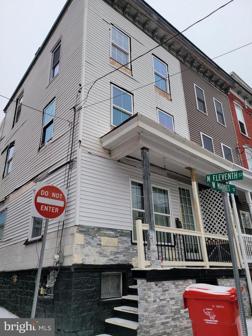 Great opportunity for an investor or a home owner looking for income.  The first floor is done and has been rented in the past.  The upstairs has been started and needs to be finished.  There is no access to 2nd floor at this time.  Seller has offered pictures.