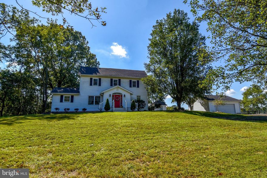 HORSE FARMETTE ! Boutique farm !! Perfect for horse enthusiasts or anyone seeking a serene countryside retreat.  The property features a well-maintained 6 stall horse barn with tack room , complete with a loft for hay storage, concert floors in center of barn, fans installed. Electric and Hot & Cold Water, 2 wash stalls out side, heated water buckets, offering everything you need for horse care. Lighted Polo size Training  Ring with obsvervatin area. Second barn for storage used as a run in for horses. Additional 2 car detached garage.   AMAZING HOME, Unusual and spacious country kitchen completely updated Including a Wolf gas burner cooktop and a statement vent hood. opens up to Great room with cathedral ceilings, recessed lighting and beautiful windows all around for panoramic view of your gorgeous property. Frist floor masterbedroom and wonderful masterbath. Fabulous deck for relaxing and fun cookouts.