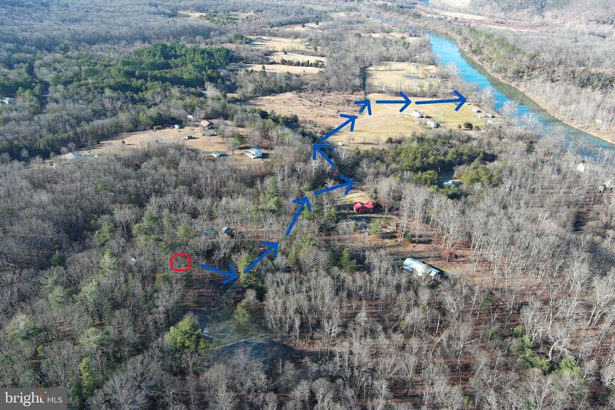 "IF A TREE FALLS IN THE WOODS ??" WELL, IN THIS CASE, IT STRIKES A CABIN.  2 ACRES WITH RIVER ACCESS, A WELL, AND A CABIN THAT IS CURRENTLY NOT IN USABLE CONDITION.  IT WILL TAKE SOME WORK, BUT COULD POSSIBLY BE SALVAGED. DUE TO UNCERTAINTY WITH THE STRUCTURE, THE PROPERTY IS BEING SOLD FOR THE VALUE OF THE LAND AND WELL.