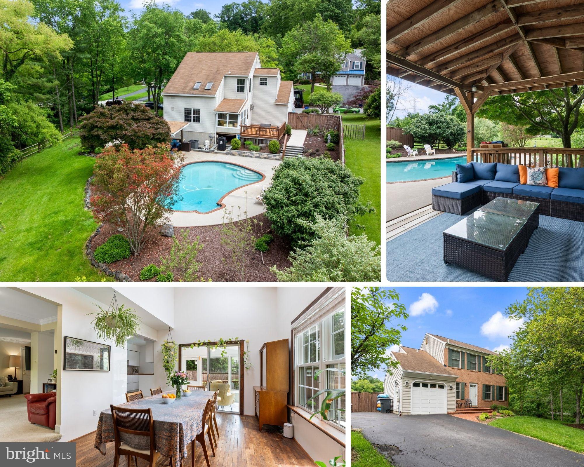 A true backyard oasis! Welcome to this beautifully updated 4-bedroom, 3.5-bathroom home in a prime Ellicott City location—with no HOA! Featuring a bedroom and full bath in the finished basement, this home is ideal for guests or a private in-law suite.
Enjoy peace of mind with new HVAC (2023), new hot water heater, and a brand-new washer and dryer. The kitchen and bathrooms have been thoughtfully renovated, along with refreshed exterior features surrounding the pool.
Step outside to your personal resort like environment, complete with an upper deck, lower patio, oversized covered gazebo, and a sparkling pool—all surrounded by lush landscaping and a well-maintained yard.
This home offers the perfect blend of space, updates, and outdoor living—schedule your private tour today!