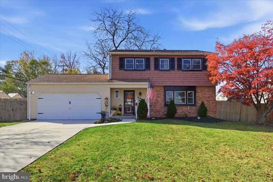 Welcome to this beautiful home in Joppatowne! Step into a spacious, updated kitchen featuring granite countertops, modern wood cabinetry, stainless steel appliances, and a roomy eat-in area. The inviting living room offers a cozy fireplace, and the separate formal dining room is perfect for gatherings. A bright sunroom with skylights provides additional living space and overlooks the landscaped backyard complete with a patio that creates the perfect outdoor oasis.  Upstairs, the home features a generous primary suite with a private bath, along with three additional bedrooms and a full hall bath. The large basement includes a laundry area and plenty of storage or future finishing potential. A 2 car garage adds even more convenience. Located close to parks, marinas, waterfront recreation, shopping, dining, and easy access to major commuter routes including Route 40 and I-95. A wonderful blend of comfort, space, and convenience!