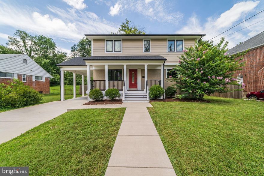 Beautifully young renovated & rebuilt single family home in Broyhill Crest. Amazing location inside the belt way. This home has it all with 6 bedrooms, 4 bathrooms & upgrades throughout totaling 3,100 finished square feet of living. Walk up & be greeted by the front porch with trex material. Continue inside to the gleaming hardwood floors which stretch throughout. The main level also holds a legal bedroom & full bathroom with custom tile. Continue through the living/dining room & be greeted by the pristine kitchen with granite, stainless steel, breakfast bar, & more off the bright sun-room with access to the vast trex deck  & rear privacy fence. Perfect for entertaining & relaxation! The upper level holds 4 bedrooms & 2 fully updated bathrooms. The master bedroom includes a walk in closet & oasis bath with dual vanities & walk in tile shower. As you continue to the basement you will find a vast recreation room, legal 6th bedroom & full bathroom & a separate laundry room. Don't miss out on the opportunity to make this move in ready yours today!