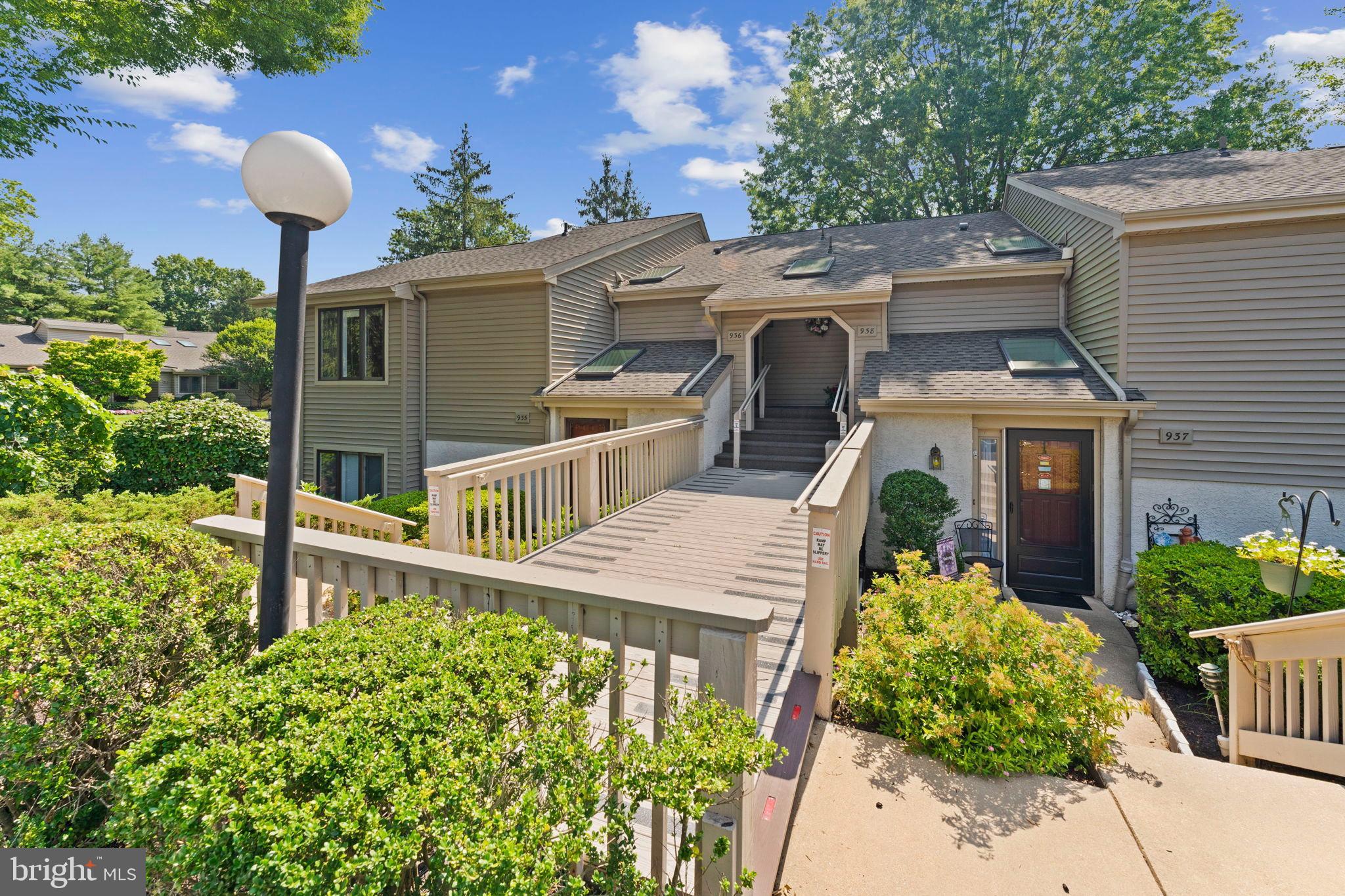 Welcome to 936 Jefferson! This neat, clean, freshly painted, upper-level unit is ready for immediate occupancy! Located in Jefferson Village, this home is in walking distance to the community pool, tennis courts and scenic walking trails. Enter into the foyer with lovely natural light and notice the hardwood floors extending throughout. Moving on to the living room with a wood-burning fireplace and the formal dining area with updated lighting and access to the spacious deck. The kitchen, with plenty of cabinet storage, has updated countertops and stainless-steel appliances (including a brand-new dishwasher!). The large primary bedroom has just had new carpet installed! Plus it offers a custom walk-in closet, and an updated bathroom with a tub/shower and an oversized single vanity. This home also includes an unfinished attic for storage. The one-car detached garage makes for easy parking plus there’s shared outdoor parking for guests. Hershey’s Mill offers 24-hour on-site security and is gated for privacy and safety. Don’t miss this great opportunity to live the resort-style lifestyle offered in this desirable community while still being close to all the amenities of Malvern and West Chester!