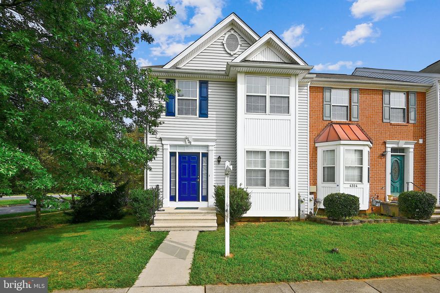 Beautifully well-maintained End of Group 3 bedroom 2.5 bath TH in Owings Mills!  Enjoy cookouts and entertaining on the deck.  Features include: 3 bedrooms on upper level, powder room on main level, Master bedroom with separate bathroom and soak tub, large walk-in closet, full bath, hardwood floors, spacious finished lower level with full bath and walkout to rear patio and deck!  Home is move-in ready!  Schedule your appointment before this sells!  Conveniently located to restaurants, shops and I-795!  Come see it to believe it!