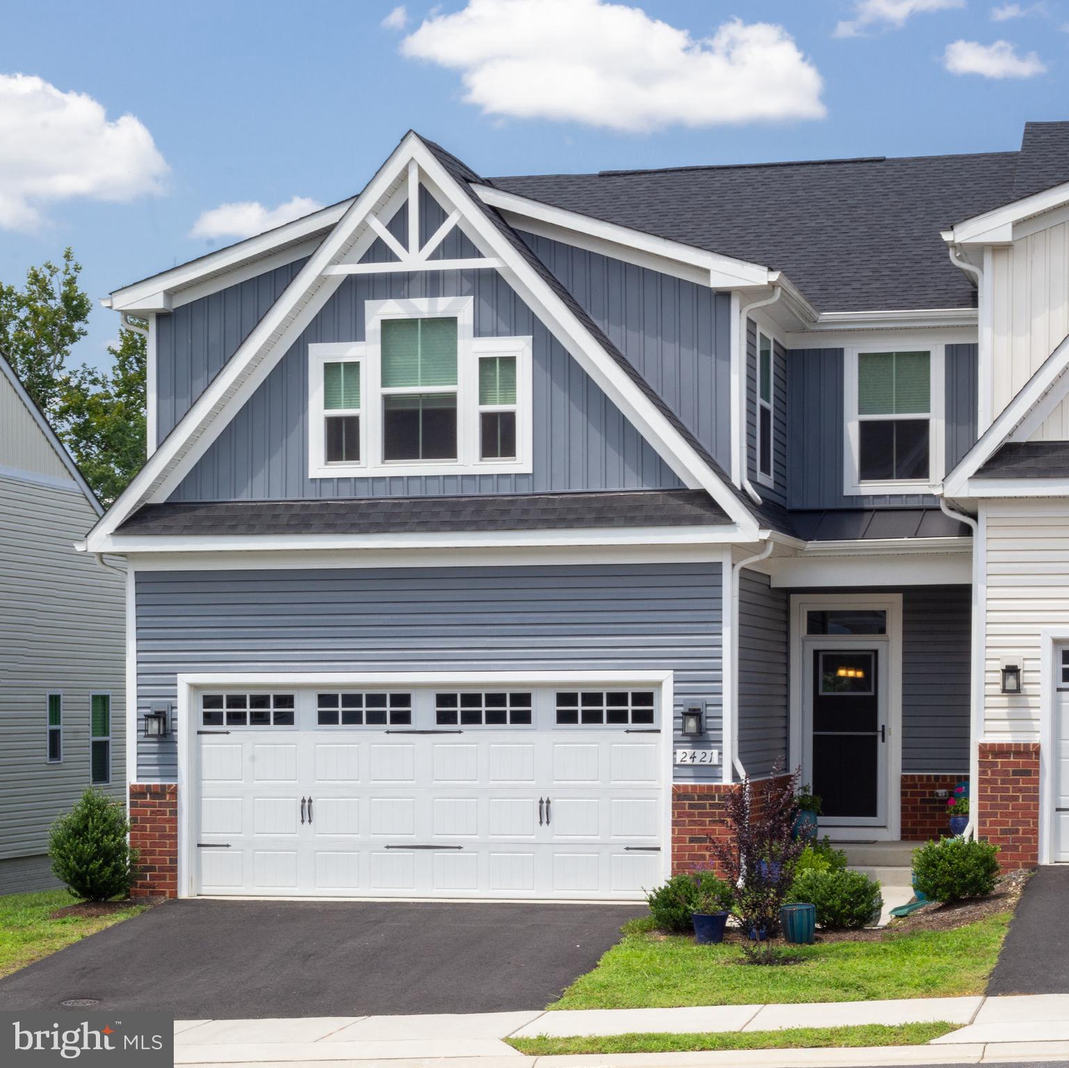 Newly Built in 2023, this rare End of Group in James Run has it all! Step inside to an open concept main level with 9 ft ceilings, luxury plank flooring, a chef's kitchen with a spacious 7 foot island, gas cooking, and sparkling quartz countertops! A custom trex deck is attached to the main living area, providing serene views of nature and a private pond. This stunning model features a main level Primary Suite- with Tray Ceilings, double walk in closets, and a spa like Primary EnSuite- with dual shower heads, tiled bench seat, dual vanity, and ceramic tiled flooring. Complete with a main level laundry, this home offers one level living for its owners. Upstairs, a second bedroom with its own walk in closet, and a third bedroom share the additional full bath. A bonus 4th room easily converts to a gaming room, office or workout space. The walk out lower level, with its natural light and bathroom rough in is ready for your vision! With its 2 car attached garage, and private driveway, this home offers both luxury and convenience. The HOA amenities include a fitness center, dog park, Pickleball Courts, lawn care, and trash service. Within walking distance of a new Starbucks, grab yourself your favorite cold brew and get excited for this one!
Professional Photos Aug 4th- and Active Aug 8th. You are now able to have your agent pre book showings for the weekend of Aug 8th.
