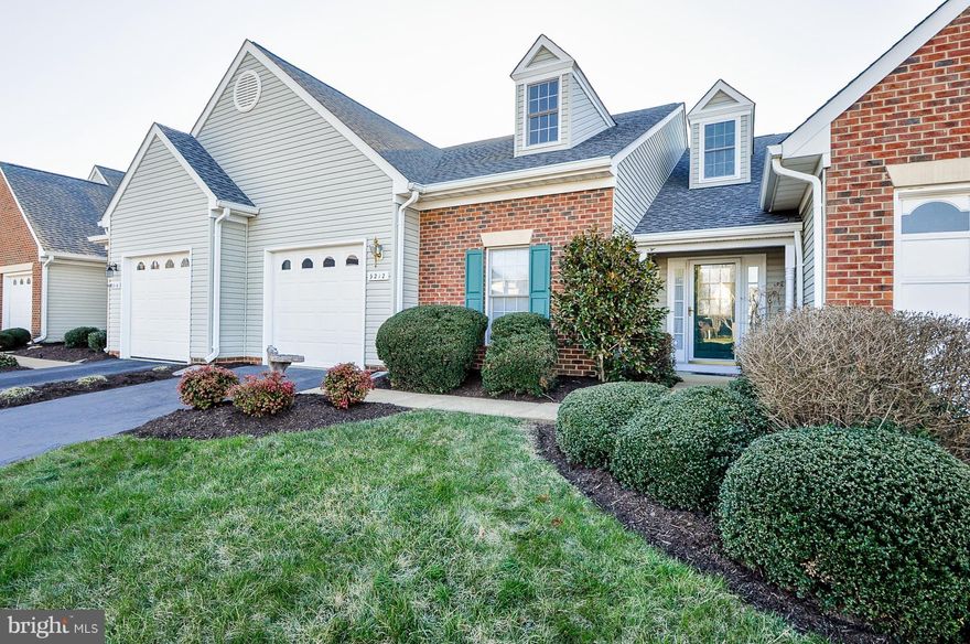 HARD TO FIND! !One level patio home with over 1860 square feet finished**Brand new ROOF*Gas fireplace*17 x 16 master bedroom overlooking a private fenced in backyard backing to wooded common area*NOT a 55 plus community*Low maintenance living-all exterior yard work included in low HOA dues*Walk to community pool/tennis and public golf course