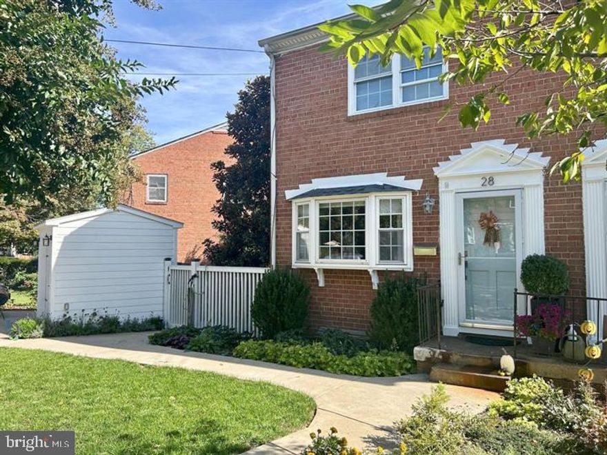 REDUCED! OPEN SUNDAY 1-3! This quality all-brick home has been renovated with care and consideration for its enduring charm and appeal. No HOA, no condo fees! Beautiful well-planned kitchen with extra storage! Fully finished and well designed walk-out basement with recreation room,  full bath, and storage. Carefully designed additional closet space in the primary bedroom just improves the livability of this vintage charmer.  The accessory buildings (one electrified)  have been built with quality and an eye on convenience: bike or motorcycle storage? Garden sheds? Workshop? The choice is yours! 28 Garden Drive is a wonderfully charming family home in a close-in, friendly and sought-after neighborhood.  20 minutes to The Pentagon, minutes to Old Town and located in the newly built Douglas MacArthur Elementary: a solid value and a great price point! There is one off street parking space just behind the storage shed.