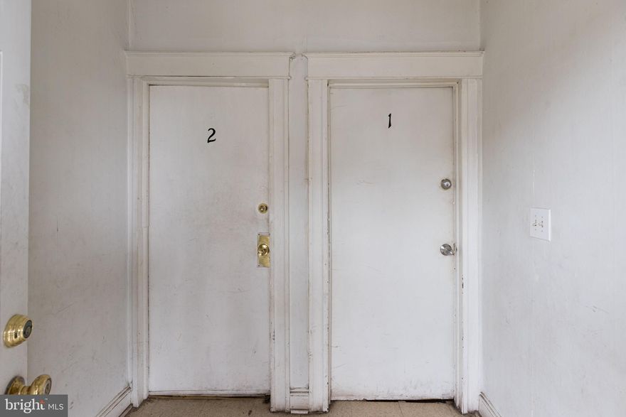 Legal Multi-Family Two Unit Dwelling.... Investor Opportunity!  Amazing investment opportunity for a savvy investor with this great cash flowing rental opportunity.  The first floor unit is a 1 bedroom/1 bathroom and is currently rented for $705 per month - the tenant would like to stay.  This unit has full access to the basement.  The second floor unit is currently vacant but was recently rented for $725 per month  and consists of 2 bedrooms and 1 bathroom.  This property is a licensed two-unit rental with Baltimore City and has a lead-safe certificate on file.  Seller is looking for serious investors looking for great cash flow.  Property will be sold AS - IS.  Seller will not consider any inspection contingencies and will only consider cash or private money offers.  48 hours notice is require for ALL showings - NO exceptions.