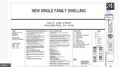 Vacant Land For Sale - 1535 S 32nd Street<br/> Philadelphia County, PHILADELPHIA, PA 19146