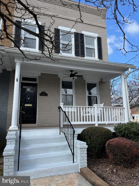 Beautifully maintained and updated corner rowhome only one block from King Street Metro! Enjoy the Old Town lifestyle - acclaimed restaurants, eclectic shops and all the conveniences of every day life right outside your door. A freshly painted and welcoming front porch with swing is the perfect place to have your morning coffee and greet your neighbors. This house has all the charm of a Norman Rockwell era home with all the modern amenities you desire for every day living. High ceilings on the main level with custom built-ins and recently refinished sparkling hardwoods create the entrance to the home. An open living, dining, kitchen space is perfect for entertaining, Granite counters, newer white cabinets, and stainless steel appliances with a breakfast bar create the ideal chef's kitchen. The rear screen porch overlooks the private fenced slate patio built to host fun summer parties! Upstairs three bedrooms with ample closet space share a bathroom with clawfoot tub - the perfect place to relax after a long day's work. Downstairs the family room has more custom built-ins, a full updated bath, laundry room and additional storage room. A mud room with built-in cabinets provides access to the beautiful backyard. Freshly painted, with newly finished hardwood floors, all this home needs is you to make it complete!