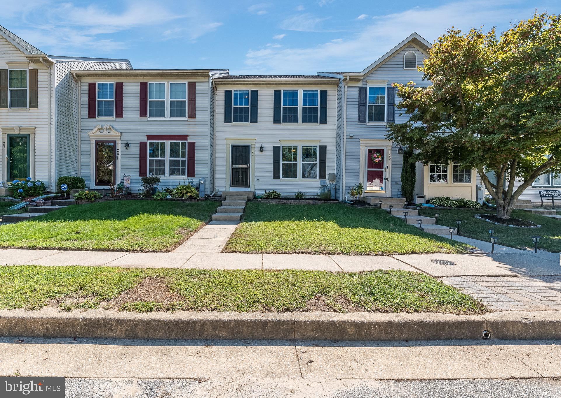 Welcome to 27 Cutter Cove Ct! This beautifully updated 2-bedroom, 2.5-bathroom townhome is tucked away in the desirable Bowley’s Quarters community—just minutes from the water, shopping, dining, and more. Step inside to find stylish LVP flooring throughout the main level, a modern kitchen, and a sliding glass door that leads to a spacious deck overlooking the large backyard—perfect for relaxing or entertaining. Upstairs, you’ll discover two generously sized primary bedrooms, each with its own private full bathroom. The fully finished basement adds even more living space and includes a convenient half bathroom. Don’t miss your chance to make this wonderful home yours—schedule your private tour today!
Agents: kindly ask clients to remove shoes upon entering.