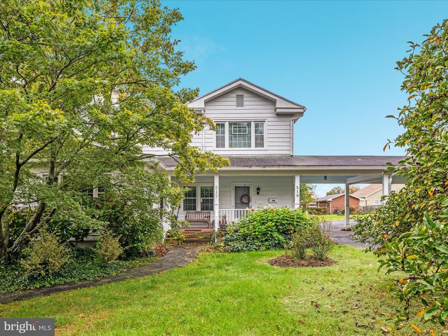 Welcome to 517 W Locust Street in Woodstock, VA!  A home you truly need to see in person to fully appreciate all it has to offer.

 Built in 1886, this remarkable home blends timeless character with modern functionality. Offering approximately 4,313 sq. ft. (per appraiser), 6 bedrooms, and 3.5 baths on 0.84 acres (four lots under one tax map number), this property is within walking distance to downtown Woodstock and its amenities.

The upper level is fully configured as a separate apartment featuring 2 bedrooms, 1.5 baths, kitchen, dining room, living room, office, laundry area, and screened-in porch — providing excellent income-producing potential. Live on the lower level while generating rental income to help offset your mortgage, or utilize the apartment for extended family or multi-generational living. The layout also allows for easy conversion back to one expansive residence if desired.

The lower level includes a primary suite with one of two gas fireplaces, a spacious private bath, and generous storage. In addition to the primary suite, the lower level offers additional bedrooms and two additional bathrooms, along with a large kitchen, formal dining room, family room, and formal living room — all showcasing historic charm.

Outdoor features include a covered front porch, screened entertaining area, patio, storage building, garden space, and circular driveway. A rare opportunity offering flexibility, character, and potential income in the heart of Woodstock — truly a must-see!