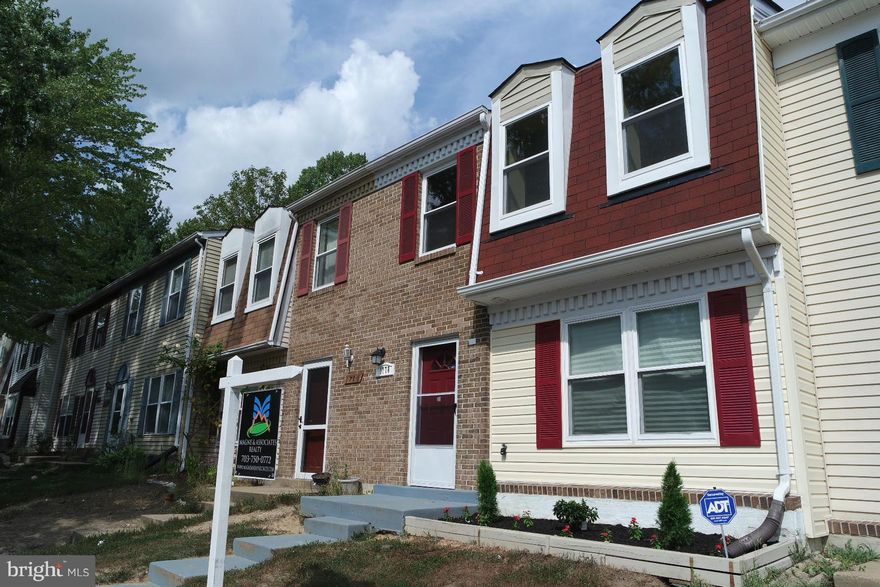 Gorgeous Remodeled Townhouse, with 3Br, 2.5Ba, Updated Kitchen, with Newer Appliances, Granite counter tops, tiled Backsplash, Updated bathrooms, with Italian ceramic titles, New flooring throughout, Freshly painted, New doors, New roof, Newer windows, New siding, New HV/AC. Conveniently located near 2 metro stations, Shops & Restaurants, easy access Major roads, DC, 495. Must see