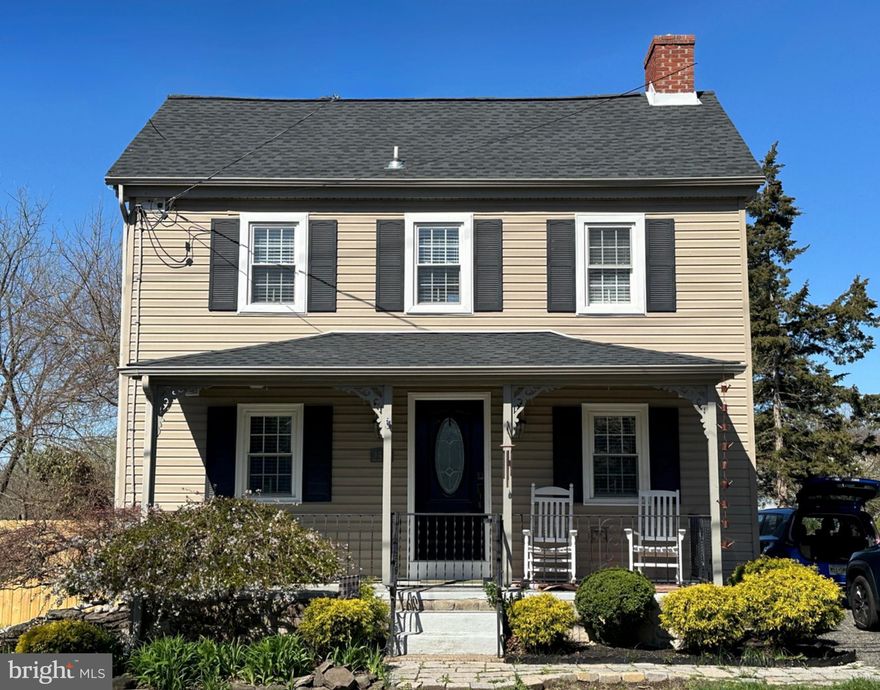 Welcome to 2336 Second Street Pike. With brand new roof (2025) and brand new fence (2025) this picturesque farmhouse seamlessly blends historic charm with modern upgrades. Begin your day with coffee or unwind in the evening with a cocktail on the inviting front porch, a serene spot to enjoy the outdoors. As you step inside, you’ll admire the wide plank hardwood floors, exposed wood beams, and an oversized stone fireplace with a rustic wood mantle—setting the tone for the warm and welcoming living room. French doors lead to a spacious first-floor bedroom featuring an en suite bath with a sleek black-frame glass shower. The bright, updated kitchen boasts granite countertops, a classic subway tile backsplash, new refrigerator, new dishwasher, and ample natural light—ideal for cooking, entertaining, or hosting holiday gatherings. Just off the kitchen, a cozy den provides the perfect retreat for reading or catching up on your favorite series. Continue into the sunken sunroom, flooded with light and full of potential as a hobby space, studio, or playroom. From here, step out to the fenced-in backyard featuring a stone patio, fire pit, mature trees, lush landscaping, and total privacy. Upstairs, the second level includes a generous bedroom with an original stone fireplace and exposed beams, a full bath with a tub/shower combo, and a versatile sitting room or home office. The third-floor attic offers abundant storage space, while the unfinished, fully waterproofed basement houses the updated HVAC (2024), newer washer and dryer, and even more storage potential. Located just minutes from shopping, dining, and commuter routes, and in the highly regarded Council Rock School District, this charming home truly has it all. Schedule your private showing today!