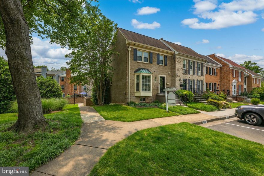 This beautifully updated colonial townhome nestled in the coveted Hallcrest Heights community of McLean, seamlessly blends classic character with modern sophistication, offering an ideal retreat for those seeking comfort, style, and convenience. Step inside to discover an inviting open floor plan accentuated by gleaming wood floors, a cozy living room with a fireplace and abundant natural light. The heart of this home is its thoughtfully updated kitchen, complete with upgraded countertops, stainless steel appliances, and a dining room with a large bay window that is ideal for casual dining. The contemporary design extends to the powder room that has been tastefully updated.  A rare highlight of this property is the walk‑out lower level that opens onto a private backyard surrounded by a brick wall with a gate to the green space. Whether you envision alfresco dining, a peaceful garden retreat, or a safe play area for children and pets, this outdoor space is ready to accommodate your lifestyle.  The upper level features an owner's suite and two additional spacious bedrooms and two full baths. An additional guest suite with full bath is in the lower level. Seller has made many improvements including: refinishing hardwoods on main and upper levels; renovated main level powder room; new front door; crown moulding and decorative LED lighting on main and lower levels; updated kitchen with granite, opened the wall to the dining room, additional cabinetry added including island bar and built-in wine rack and new stainless steel appliances; new flooring in lower level and additional custom closets added to lower level bedroom. Hallcrest Heights is a neighborhood of 150+ townhomes located just a short stroll from the Silver Line Metro, this community offers effortless access to the best of McLean and Washington, D.C. Enjoy a lifestyle where commuting is a breeze, yet you’re still tucked away in a peaceful, community‑oriented neighborhood. Experience the perfect combination of timeless design and contemporary updates at 7349 Eldorado Court – your gateway to luxury living in McLean.