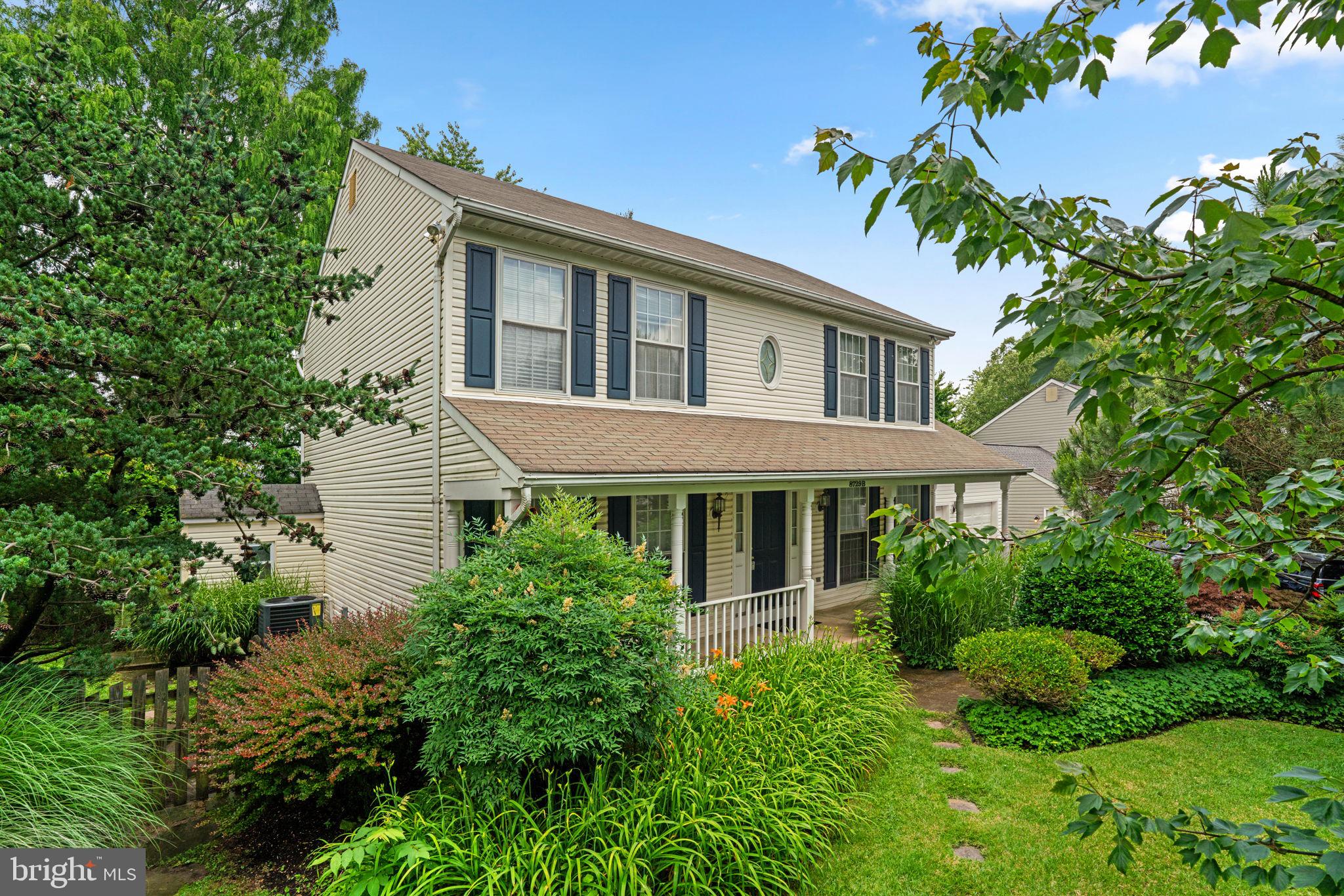 Wrapped in lush landscaping and full of warm, welcoming spaces, this classic 3-bedroom, 3.5-bath colonial charms with a covered front porch, 2-car garage, and a serene backyard retreat.
A bright formal living room sets the tone with abundant natural light and flows seamlessly into the cozy family room, complete with a fireplace and backyard views. The adjacent kitchen features a functional layout with generous counter space and cabinetry, opening to a sunny breakfast nook with access to the rear deck, perfect for outdoor dining and entertaining. A formal dining room with chair rail detailing and a crisp, clean aesthetic adds elegance to the main level, which also includes a convenient half bath.
Upstairs, three spacious bedrooms include a light-filled primary suite with vaulted ceilings, an ensuite bath with double sinks, a relaxing jacuzzi tub, and a separate standing shower. A full hall bath with classic white subway tile serves the secondary bedrooms, along with the added convenience of upper level laundry.
The finished lower level is currently outfitted as a home gym but offers endless potential for a movie room, game space, or lounge, complete with a full bath.
Out back, an expansive deck with both covered and open air sections overlooks a rich green backyard lined with mature trees and includes a quaint shed for outdoor storage.
Located in vibrant Parkville, just minutes from Double Rock Park, local restaurants, and shopping at Parkway Crossing.
