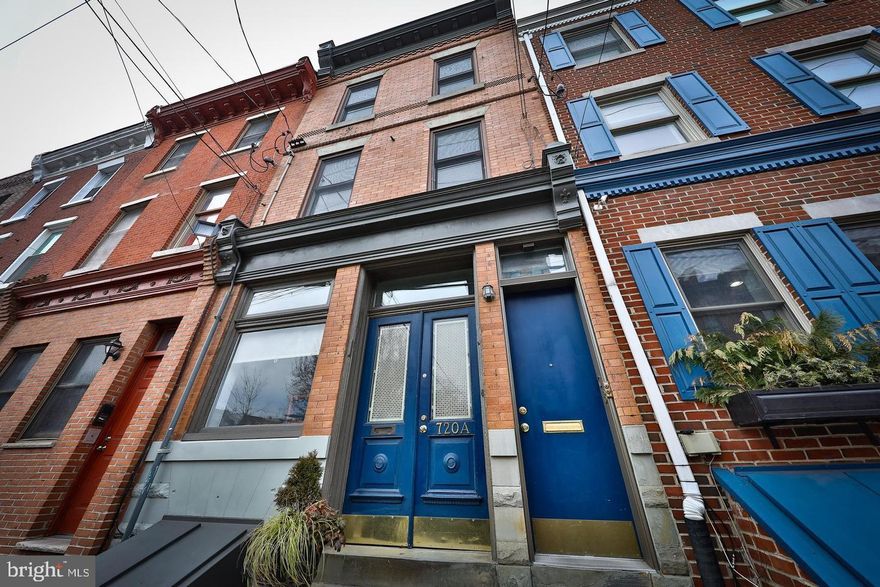 Behind the handsome facade of this 19th Century Townhouse in popular Bella Vista neighborhood is a spacious, sunny, 1 bedroom apartment  with office nook. The view from the front windows is of the delightful Cianfrani Park perfect for wiling away an afternoon.  Open design living space includes a countertop bar for dining and entertaining.  The unit features  new high efficiency ductless central a/c system, solar shades and hardwood floors throughout.   10 ft ceiling and ceiling fan, L-shaped eat in kitchen with leathered-granite countertops, farmhouse sink, gas range, garbage disposal, Bosch dishwasher, and lots of counter/cabinet space. Bedroom, bathroom, and dressing room with generous closet space, washer/dryer located in the quiet rear of the building.  Enjoy panoramic views of the Philadelphia skyline from the private roof deck.   Convenient location, walking distance to Center City, local hospitals, the Italian Market, and loads of restaurants, coffee shops, Whole Foods market, and more. $1,850/month INCLUDES HEAT AND WATER, tenant is responsible for electric/internet. Street parking; permit parking sticker available to residents. This is a SMOKE-FREE BUILDING - no smoking permitted on the premises.