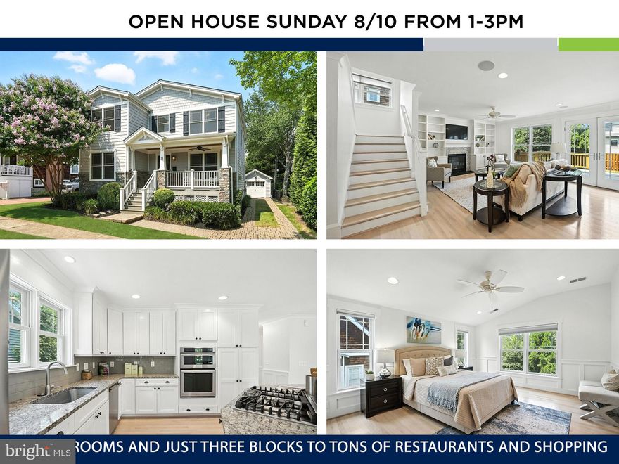 OPEN HOUSE SUNDAY 8/10 FROM 1PM-3PM! OFFER DEADLINE AUGUST 11TH AT 5PM! Welcome to 11 W Del Ray Avenue – a stunning 6-bedroom, 5-bathroom Craftsman built in 2013, thoughtfully updated in 2025, and located in the heart of one of Alexandria’s most sought-after neighborhoods. With a rare oversized garage, a rooftop solar power system designed to offset utility bills and provide long-term savings, and a layout designed for modern living, this home has it all!
Just three blocks from Del Ray’s vibrant main street, you’ll enjoy unbeatable walkability to locally owned boutiques, award-winning restaurants, farmers markets, and neighborhood events that define this tight-knit community.
Step inside to find freshly refinished white oak hardwood floors, soaring ceilings, intricate millwork, and two cozy gas fireplaces that instantly make you feel at home. The gourmet kitchen is a showstopper, featuring white shaker cabinetry, a sleek tile backsplash, granite countertops, stainless steel appliances, and a large center island that flows seamlessly into the family room. Custom built-ins surround the fireplace, and oversized windows overlook the composite back deck and fully fenced backyard—perfect for relaxing or entertaining.
The main level also features a formal living room, a spacious bedroom and full bath (ideal for accessibility needs or a home office) and a perfectly placed mudroom just steps from the garage that handles everything from backpacks to Costco hauls with ease.
Upstairs, you'll find four generously sized bedrooms, three full baths, and a centrally located laundry room. The serene primary suite is a true retreat, complete with high ceilings, elegant millwork, a walk-in closet, and a luxurious ensuite bath with dual vanities, soaking tub, and a glass-enclosed shower—all with peaceful views of your grassy backyard.
The fully finished lower level offers flexible living space, including a large rec room with custom built-ins, a sixth bedroom, and another full bath—perfect for movie nights, guests, or a home gym.
Eco-conscious buyers will love the solar panels and battery backup system, which drastically reduce energy bills and act as a backup generator when needed.
And let’s talk LOCATION: Minutes to the Braddock Road and Potomac Yard Metros, with easy access to Route 1, I-395, and the GW Parkway. You're just a short drive from Amazon HQ2, National Landing, The Pentagon, and downtown D.C. Whether commuting or exploring, this is truly one of the most convenient spots in Northern Virginia.
Del Ray’s welcoming vibe, tree-lined streets, and community spirit make it one of the most beloved neighborhoods in the region. Homes on this street rarely come available—don’t miss your chance to own this exceptional property in a one-of-a-kind location!