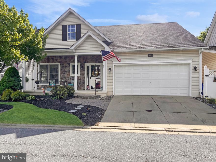 Bright and inviting 3-bedroom, 2.5-bath home featuring a light filled eat-in kitchen with stainless steel appliances and granite countertops. The main-level primary suite offers comfort and convenience with a spacious private bath complete with a soaking tub. The family room with a gas fireplace flows seamlessly into the dining area, creating a warm and inviting space for everyday living and entertaining. Main-level laundry adds extra convenience. Upstairs you will find two additional spacious bedrooms with a full bathroom.  Enjoy the cozy three-season room that leads directly to the fenced backyard—perfect for relaxing, pets, or outdoor gatherings. Enjoy the neighborhood ammenities to include a community pool.  This home is ideally located close to shopping, Downtown Frederick, and major commuting routes.
