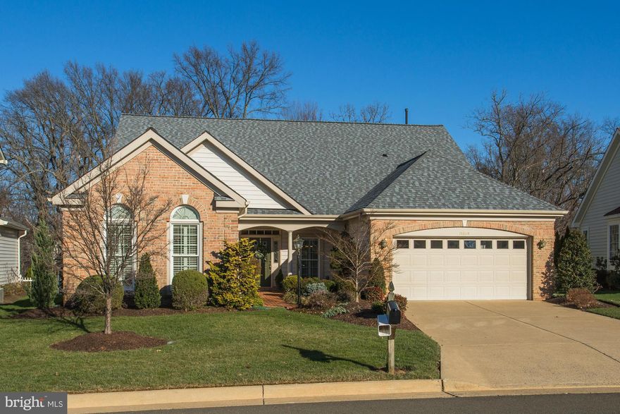 Beautiful sought after Lakemont II one level living. Backs to trees with nice veranda to enjoy nature. This home offers large kitchen with island and breakfast nook open floor plan to family room with 2 sided gas fireplace vaulted ceiling. Hardwoods in family room, kitchen, foyer. Master bedroom with custom walk in closets. Three bedrooms or 2 bedrooms and library. You choose what you want/need.