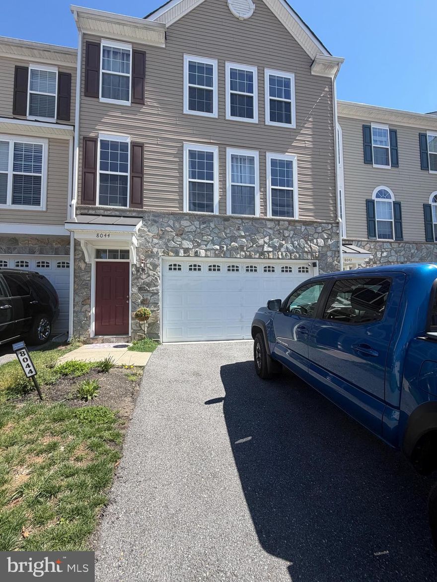 Rare opportunity! This lovely home is perfectly positioned on a quiet, private cul-de-sac with no through traffic.  Backing to mature trees, the home offers a unique sense of privacy along with a peaceful, residential setting.  Built in 2013 by Trinity Homes this residence features over 2,200 square feet of thoughtfully designed living space. The entry level offers a spacious recreation room with walk-out access to a lower-level patio and a flat, usable backyard—ideal for outdoor entertaining, play, or quiet relaxation.
PRIVACY IS THE HIGHLIGHT HERE! The main level is filled with natural light and showcases soaring ceilings, finished-in-place hardwood floors, and an open-concept layout. The kitchen is beautifully appointed with granite countertops and rich wood cabinetry, flowing seamlessly into a formal dining area and out to an expansive upper-level deck—perfect for entertaining, family meals or unwinding in a private, tree-lined setting.  A bright and welcoming living area completes this level with ample space for both everyday living.  Large living room is actually the main floor family room. Here is where you will spend your time. Upstairs, the primary suite offers generous proportions, abundant natural light, a large walk-in closet, and a private ensuite bath featuring a soaking tub and separate shower. Two additional over-sized bedrooms share a modern full bath.  The flexible lower level provides additional living space well-suited for a fourth bedroom, home office, or fitness area. It also features a large double garage. Located in a sought-after Howard County community, this home feeds into Guilford Park High School and offers convenient access to major commuter routes to Washington, D.C., Baltimore, and Fort Meade, as well as nearby MARC train service. With additional guest parking and a wide, low-traffic street, this home delivers both comfort and convenience in a serene setting.