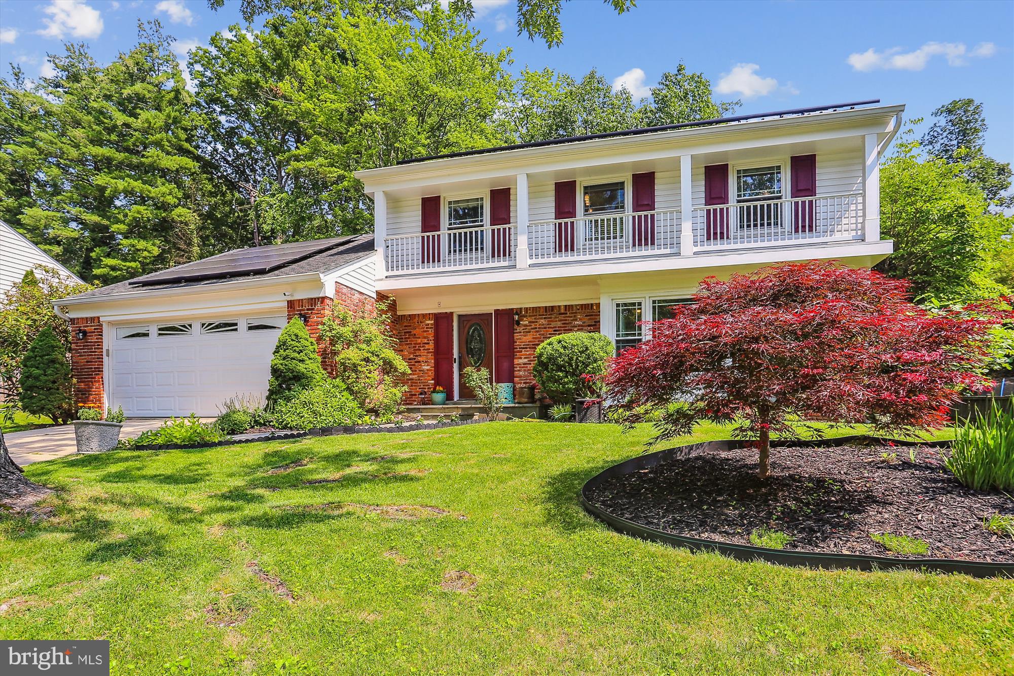 OPEN HOUSE - Saturday July 19th - 2:00-4:00PM. Discover this charming single-family home nestled on a peaceful, tree-lined street in the sought-after Fox Hills neighborhood of Potomac. Located just three blocks from highly sought after Winston Churchill High School, 8600 Fox Run offers the perfect blend of convenience and tranquility. Outside you'll find a beautifully landscaped backyard featuring a flagstone patio and pergola as your own private retreat. A stunning slate entryway out front welcomes you, leading to a spacious 6-car driveway and a marble foyer with a custom floor medallion. The upper level boasts four bedrooms and two modernized full bathrooms, providing plenty of room for relaxation. Back on the main floor, the inviting foyer leads past a main level powder room, to a fully renovated kitchen with a breakfast nook with plenty of extra kitchen storage. The layout continues into the formal dining room and spacious living room, perfect for entertaining. A cozy family room with a fireplace provides a warm, inviting space to unwind. The fully finished basement boasts a wet bar, a possible fifth bedroom, a full bathroom, laundry room, and a large recreation room that can be used for a gym, home theater, and extra entertaining space. Additional highlights include hardwood floors and wall to wall carpeting throughout the basement, stone flooring in the kitchen, an attached two-car garage with a dedicated 50A EV charger plug and a Solar System that means almost zero electricity costs. Don’t miss your chance to own this timeless Potomac home!