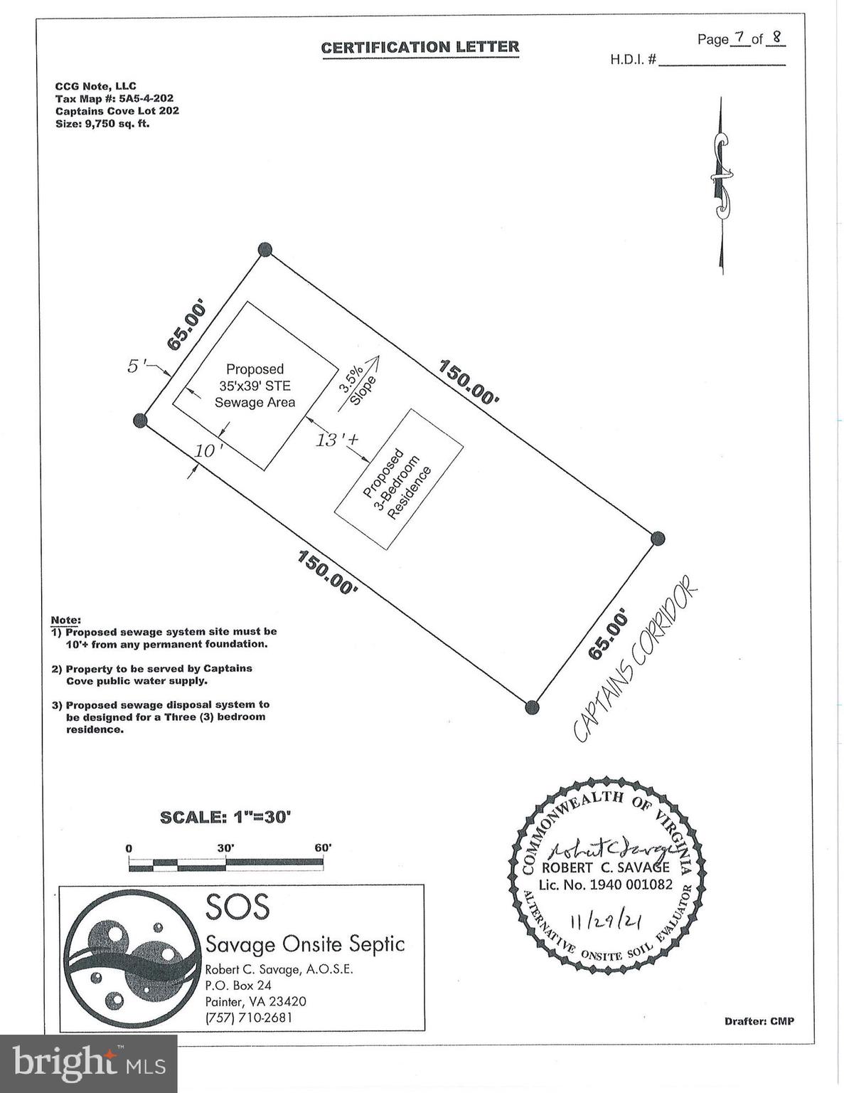 CAPTAIN'S COVE - Land