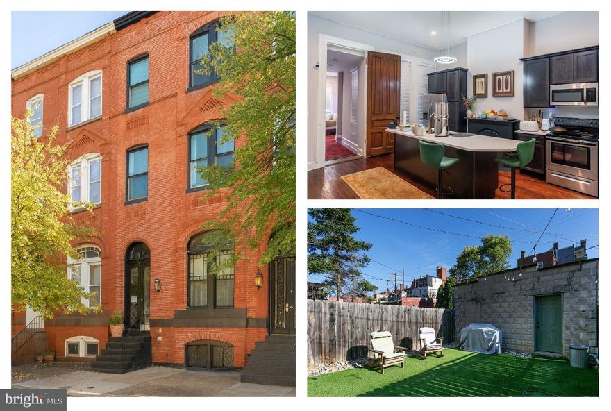 1807 Madison Ave beautifully blends historic charm and modern convenience while offering a rare house-hacking or investment opportunity in Baltimore’s Madison Park  neighborhood, just 2.3 miles from the Inner Harbor. Featuring four finished levels, a private fenced yard, and a 1-car garage, this stately brick residence boasts three separately-metered, spacious units—each flaunting soaring ceilings, abundant natural light, iconic exposed brick walls, wood flooring, gourmet kitchens with modern cabinetry, quartz countertops, and stainless steel appliances, remodeled bathrooms, in-unit laundry, and air conditioning. UNIT 1 encompasses the main level PLUS the fully finished basement, 3 bedrooms, 2 full bathrooms, and two half bathrooms, a rear deck, private fenced rear yard, 1-car garage and is rented for $2,300 per month. UNIT 2 encompasses the entire second floor, 2 bedrooms, 2 full bathrooms, and is all yours to nestle in or rent out for a projected $1,600 - $2,000 per month (1837 Bolton St #1 was 2 bedrooms/2 bathrooms and rented for $1,600 on 7/1/2025. 1829 Eutaw Pl #B was 2 bedrooms/2 bathrooms and rented for $2,000 on 6/25/2025). UNIT 3 encompasses the entire third floor, 2 bedrooms, 1 full bathroom, and is rented for $1,250 per month. With written leases, lead certificates, and a 3-unit rental license in hand, this property delivers turnkey peace of mind and the potential for $5,550 in total monthly income. Residents are responsible for their own BGE accounts. The water bill is paid by the owner. This property has a CHAP tax credit that freezes the low property taxes for 10 years from inception and is fully transferable to the buyer. The sellers estimate that the CHAP tax credit went into effect around 2019 and is therefore in effect until about 2029. There is a Special Benefits Tax in this neighborhood. The current cost for the year for this property is $370.26. The Special Benefits Tax is a surcharge which covers additional safety and sanitization efforts to benefit the residents of the area. Live stylishly, build equity effortlessly, make 1807 Madison Ave YOURS today!
