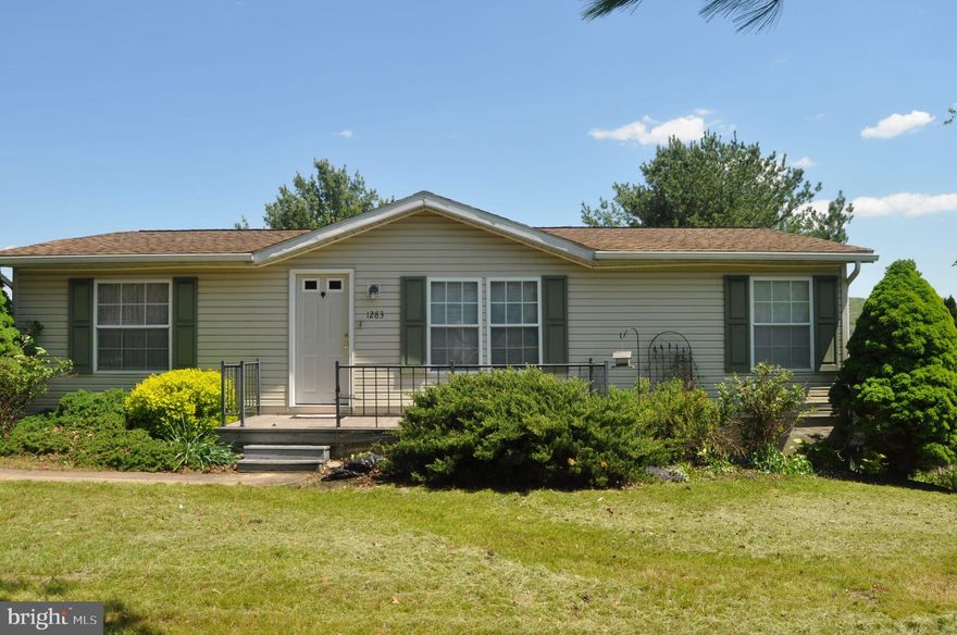 Tucked Away. Welcome to this three bedroom, two bath manufactured home on 0.64  acre lot. Panoramic views of fields and mountains. Full basement offers utility and storage rooms and workshop area with electric sub-panel and wood pellet stove. Rear deck to enjoy the views, central air and large storage shed.  Choice rural location, only 25 minutes to Harrisburg.
Please do not use GPS. From Halifax, take Route 225  (Armstrong Valley Rd) proceed approx 1 mile. Turn Right on dirt lane immediately past the blue Armstrong Valley Winery sign and just before Rutter Rd.

Offer deadline, Sunday, May 10th at 6pm.  Offers to be reviewed Monday, May 11th.