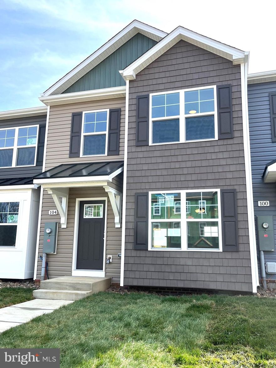 Under Construction.  3 bedroom, 2.5 bath 2-Story town homes featuring spacious room sizes, luxury vinyl plank flooring in main living areas, Bump out in main level family room, and kitchen with island, granite countertops, and pantry.  The Primary Bedroom has vaulted ceiling, walk in closet and full bath with double vanity and tile shower w/ glass door.   10x12 Rear deck included and builder pays 3% closing assistance.  Photos are similar construction, early Spring delivery