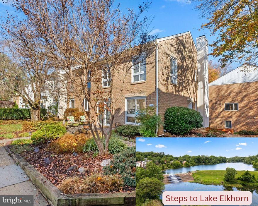 LAKE ORIENTED COMMUNITY END UNIT TOWNHOME!  Check out the video previews! This is the STUNNING END UNIT townhome you’ve been waiting for!  Bring your checklist and start checking off all of your boxes!  It is time to treat yourself to your End Unit townhome in the highly desirable neighborhood of Lakeside Dockside off the beautiful LAKE ELKHORN! Imagine yourself living in a lake-oriented community, full of trails, scenery, and wildlife, with all the restaurants, shopping, high-end grocery stores, amazing schools, and all the other amazing conveniences Columbia has to offer. It’s no wonder that Forbes names Columbia #7 of the best places to live in America. The lake and trails are mere steps away for you to enjoy. Your new home has had every inch renovated over the years!  From your first steps in the door, you will be wowed.  Take your shoes off and feel the glorious HEATED FLOORS in the foyer, kitchen, primary bath, and half of the basement.  Once in, you have a stylish half bath near the entry, turn to the left to find your GOURMET KITCHEN and dining that gets flooded with NATURAL LIGHT that features upgraded cabinets, countertops stainless appliances, custom backsplash and a walkout slider door to your landscaped front yard with paver patio.  Then head to your spacious living area that features recessed lighting, hardwood floors, wood burning fireplace, and the largest deck you can have in the community-perfect for entertaining all of your friends and family.  Head upstairs to your three bedrooms and two full bathrooms.  Your light, bright, and spacious primary bedroom contains recessed lighting, an oversized window and two large closets that have been decked out with custom designed organization.  You adjoining primary bath has a large walk-in, well-lit shower with heated bathroom floors.  Your other two good-sized bedrooms get amazing afternoon natural light pouring into the oversized windows.  Your hall full bath has been completely renovated with modern tile and vanity.  Your large second living area on the lower-level walkout with plenty of natural light has just had brand new carpet installed.  The additional space has heated floors under beautiful engineered hardwood floors.  Adjacent, you will have another convenient modern full bath with heater.  You will love your low maintenance lower level fenced in outdoor space that is fully decked.   For all of your additional storage needs you will have an outdoor shed and flooring in the attic.  If you weren’t feeling special enough, your new home is one of the handful of homes in the community that comes with deeded carport parking.  Here is a short list of all of the notable improvements the sellers have thoughtfully done and meticulously cared for over the years:  Kitchen-2017, Roof-architectural shingles, all new sheathing and gutters- 2017, Deck and Deck supports -2023, Heatpump-rebuilt in 2021, Basement waterproofing-2011, Pella slider (living room)- 2011), Upgraded windows -2005, Vinyl siding-2005, new basement and stair carpet-2024, freshly painted throughout 2024, recessed lighting and ceiling fan-primary bath-2024, Radon system installed, professionally designed paver patio-2007, carport-painted-2024, all baths renovated-(various years).