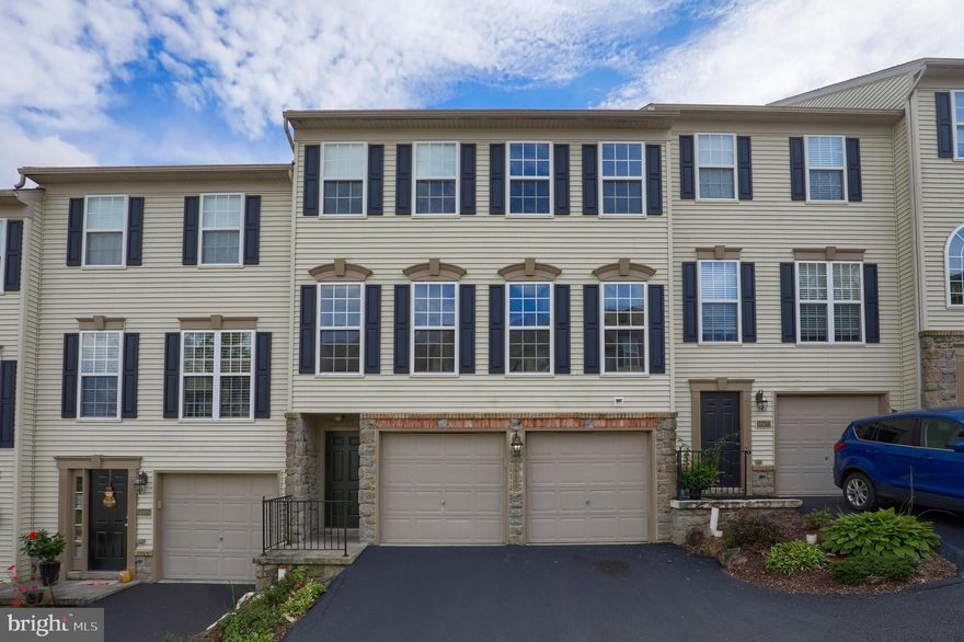 Three bedroom,  two and a half bath townhome in the desirable Hunt Club Condo community.  Neutral paint colors, spacious living room leads to eat-in kitchen with large dining area, half bath and convenient first floor laundry.  Upstairs, owner's suite with cathedral ceilings, walk-in closet and owner's bath with dual vanity, shower and jetted tub with tile surround. Two additional bedrooms and a full bath.  Basement has plenty of room for storage, egress window, rough-in for full bath and is ready for finishing. Rear deck off kitchen, two car garage and driveway parking for two additional cars.  Located in Dallastown School District and close to I-83, parks and shopping.