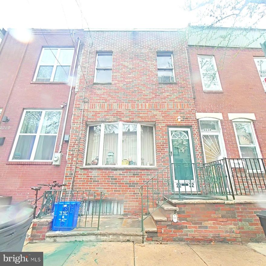 Investor-friendly and buyer-ready! This 3-bedroom, 1.5-bath home is nestled in the thriving Point Breeze neighborhood — one of Philly’s hottest up-and-coming areas. With tenants already in place, this property offers immediate rental income for savvy investors or a unique opportunity for buyers looking to move in and make it their own. Step inside to find hardwood floors throughout the first level, offering timeless charm and durability. Upstairs, you'll find carpeted hallways and hardwood flooring in the bedrooms, including a spacious main bedroom that could use a little TLC to really shine. The kitchen and bathrooms are in average condition, functional and ready for some light updates or upgrades. The finished basement adds valuable bonus space — perfect for a rec room, office, or extra storage. The home features oil heat with forced air and window units to keep things cool in the summer. Enjoy relaxing evenings on the front porch or hosting get-togethers in the backyard, which offers just the right amount of space. 

This property qualifies for a 10K Grant offered by Prosperity Home Mortgage, which can be used for closing costs, rate buy-down, and more. It is fully forgivable to all buyers, not just first-time buyers. Reach out for more information.

Additionally, the property qualifies for the CRA program, offering a conventional loan with no mortgage insurance,  low down payment and lower interest rate.

With a Walk Score of 82, most daily errands can be completed without the need for a car. The Bike Score of 83 reflects strong biking infrastructure. You're just steps away from local favorites like Community, Cafe Ynez, Tasty Toast, and Two Eagles Cafe — perfect for grabbing coffee or enjoying a bite to eat. Nearby grocery options include Christian Food Market, Palot Reyes Grocery, Olivares Food Market, and Federal Food Market, offering convenient access to fresh ingredients and everyday essentials. Families will appreciate being near McDaniel Delaplaine School and South Philadelphia High School, making the location ideal for all stages of education. For commuters, the Tasker-Morris Station on the Broad Street Line (BSL) is just a one-minute walk away, offering direct access from NRG Station to Fern Rock TC — a dream for city travel. Outdoor lovers will enjoy proximity to green spaces like Wharton Square, Vare Playground, and Catharine Park, providing great spots to relax or get active in the neighborhood.

Whether you're looking to expand your rental portfolio or settle into a community on the rise, this home delivers solid potential and value in one of South Philly’s most dynamic neighborhoods.

📍Schedule your showing today!