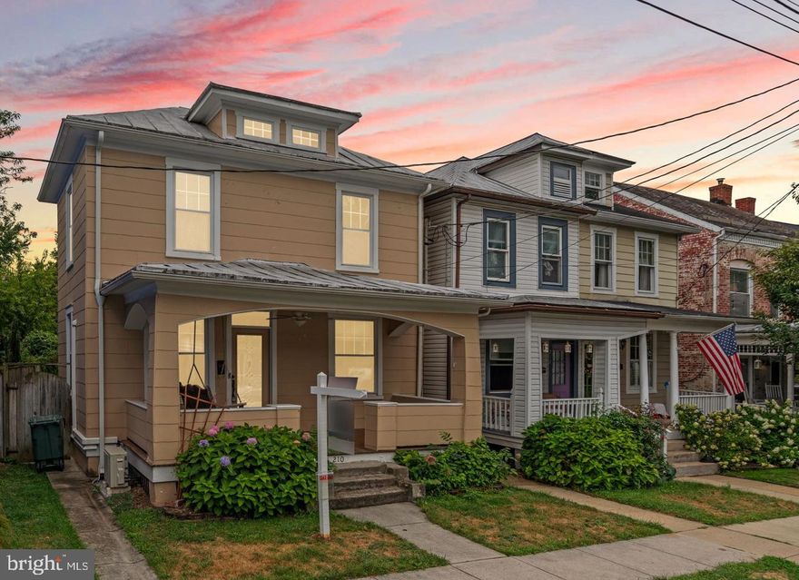 Prepare to fall in love with 210 Dill Avenue! Just steps from Baker Park in the heart of downtown Frederick, this 3BR/1BA home is full of charm and character. Enjoy a welcoming front porch, a private backyard oasis, and peace of mind with recent updates including fresh paint, newer windows, roof, AC, electrical, exterior doors, first-floor flooring, and more. Move-in ready and ideally located near shops, dining, and all that downtown Frederick has to offer.