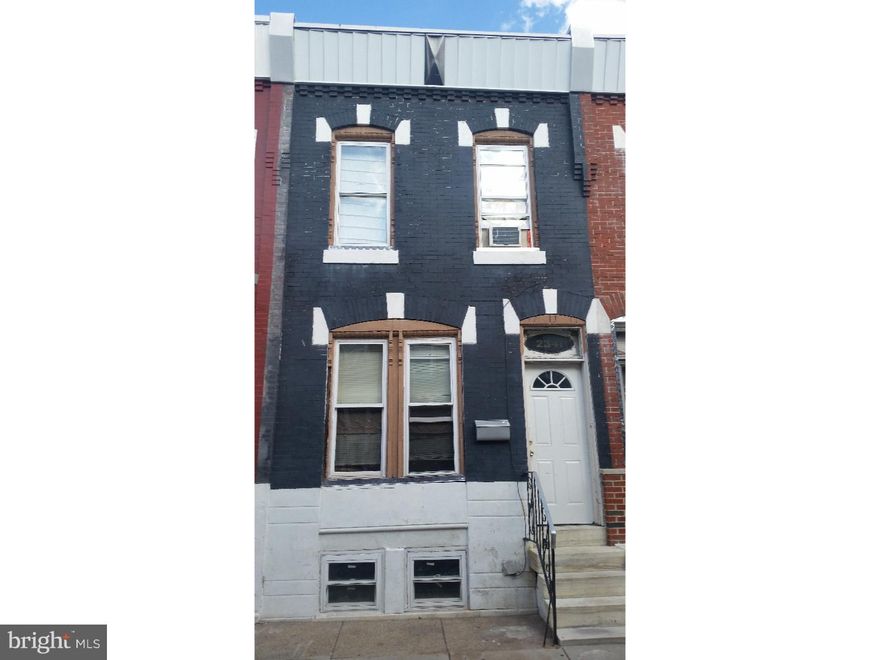 Two bedroom home in the South Philly section of the city. This home is currently tenant occupied with a tenant on a month to month lease. Can be purchased as a investment or as an owner occupant. This is part of an Estate sale. Call for more details. Sellers motivated.