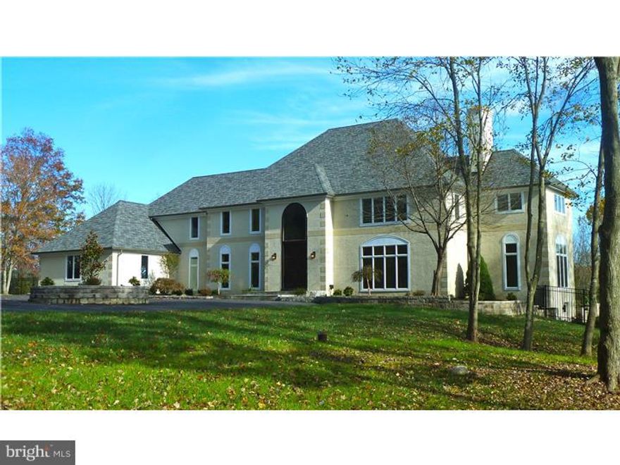 Located at the end of a long driveway in the Allee development, is this spacious 4 BR, 4.2 Bath home with high end appointments, large open spaces. The property backs to Ridley Creek State Park so you have a nature preserve in your back yard! The back of the home faces south so the thermal effect is wonderful. The grand Foyer features doors hand crafted from African Mahogany and much of the main level features travertine tiles exclusivley  imported from Tuscany!  What floors are not travertine are impressive hand scraped African Mahogany. The Kitchen features high end appliances including a 8 burner Wolf stove, Subzero refrigerator/freezer, Miele dishwasher, & a Wolf microwave.  The Master Suite is nothing short of spectacular!  The Bedroom measures 22' x 34' and enjoys wonderful views of the in-ground pool and protected parkland beyond. There is also a large (16' x 18') Changing Room with stellar built-in cabinetry and the Master Bath is like something out of Architectural Digest - Infiniti soaking tub, commode closet, and a large (4' x 9') shower with impeccable marble tile work and multiple shower heads! There is spectacular attention to detail everywhere you turn. There is also a gazebo, koi pond, and stabling facilities for your ponies.  This is the perfect property for those seeking the epitome of luxury in a very private country setting!