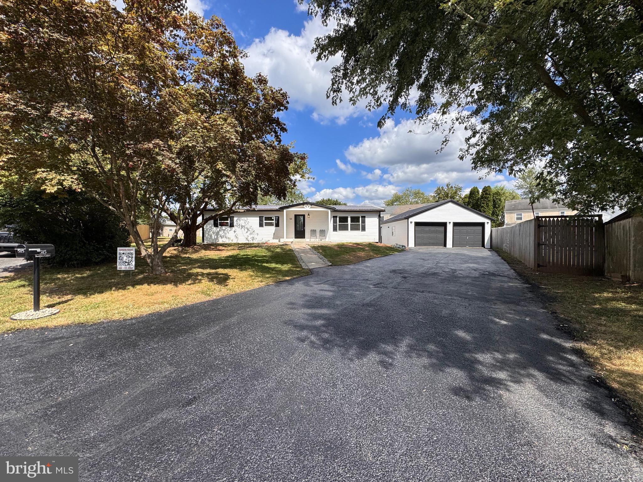 Welcome to this fully renovated 1,408 sq. ft. ranch home tucked away on a quiet cul-de-sac in Exeter Township, just 1.5 miles from Route 422 and minutes from shopping, dining, and recreation.
Set on a .29-acre lot, the home showcases an open-concept kitchen with solid wood soft close cabinetry, granite countertops, beautiful backspash to ceiling, and warm, durable 22-mil luxury vinyl plank and tile flooring throughout.
A spacious detached two-car garage with rear workshop leads conveniently to the home to a charming laundry/mudroom side entry. The living space flows seamlessly to the outdoors with double glass sliding doors, opening to the backyard — perfect for grilling, entertaining, or simply enjoying the peaceful neighborhood.
Key Features:
• 3 bedrooms, 2 full bathrooms (master bath and main bath)
• Optional 4th room for office, extra dining area, guest bed room, endless possibilities
• Open concept layout with spacious living area
• Large kitchen island with 6 beautiful stainless steel appliances included (3 door Fridge with water and ice dispenser, double oven and flat cooktop, microwave oven, dishwasher, washer and dryer.
• Fully updated in 2025: completely brand new electrical, plumbing, and HVAC (cooling and heating)
• Separate laundry room with side entrance leading directly to
• Detached 30-ft deep 2-car garage with new garage door opener wifi with battery backup, brand new metal roof, siding, gutters
• Matching shed for outdoor storage finished in high quality metal roof and siding.
• French drain system with Bilco door access to crawl space
• Public water & sewer low property taxes
Nearby Amenities:
• 3 miles to Walmart, Home Depot, Planet Fitness
• 10 minutes to Exeter Commons (Target, Lowe’s, Chick-fil-A, medical offices)
• Quick access to Reading, Pottstown, and French Creek State Park
A move-in ready home with space, style, and convenience.
Property is owned by a licensed PA Realtor. Main portion of home is manufactured modular that was put on block foundation with crawl space. It was never a mobile home. The rear addition on the home, garage and shed are traditional construction on concrete slab foundation.