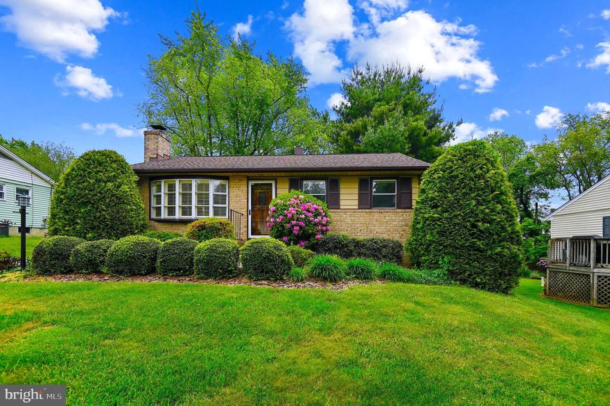 Adorable Rancher meticulously cared for and ready for your personal touches.  3 bedrooms and 1 bath, plus living room, dining room, kitchen and den/office/walk in closet on the main floor.    Family room, laundry room and den in the lower level. Wood burning fireplace. Beautiful exterior decking, gorgeous landscaping and a  lot with flat back yard and storage shed.