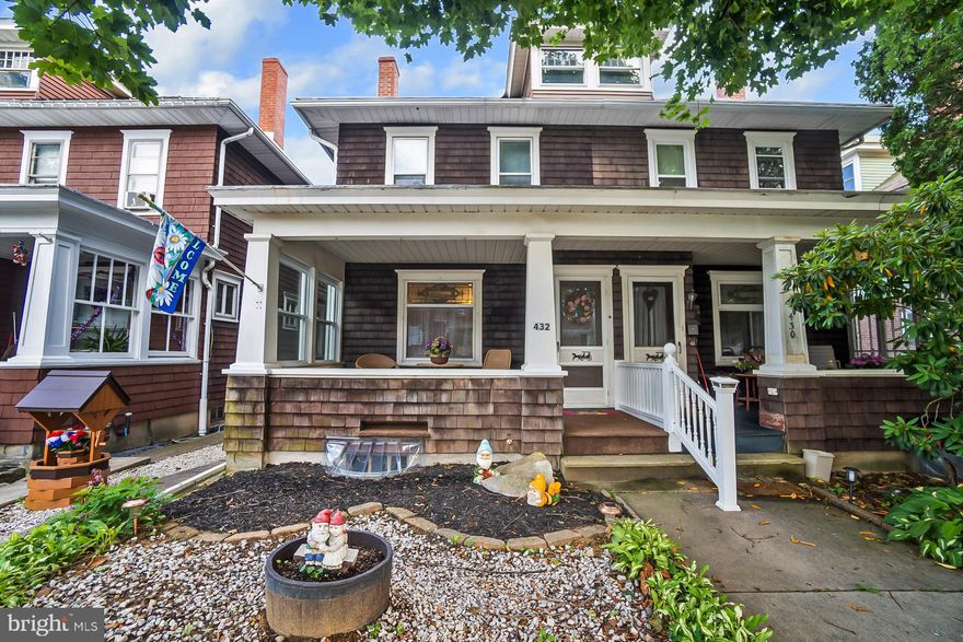 NEW ROOF TO BE INSTALLED SOON! Discover the charm of this beautifully maintained 4 BR, 1.5 bath twin home nestled in the heart of Palmerton Borough just down the street from the elementary schools and the beautiful town park! Fresh paint throughout! Step up to the inviting covered front porch, perfect for morning coffee or evening relaxation. The rear deck, partially covered, offers an ideal spot for outdoor dining or entertaining while overlooking the spacious backyard. Inside, you'll find a large LR featuring a stunning wood-burning fireplace set in stone, creating a warm and welcoming ambiance. The 1st floor also boasts a convenient half bath, a formal DR for memorable family dinners, and a kitchen with an eat-in area, perfect for casual meals. Upstairs, the 2nd floor is home to 3 generously sized BRs and a full bath. The attic provides ample storage space, ensuring all your belongings have a place. The clean basement is not only practical but versatile, offering a workshop area, a large open space, and a laundry room. This home also includes a 1-car detached garage, adding to its convenience and appeal. Don't miss the opportunity to own this delightful home that perfectly combines comfort, style, and functionality. Make this gem in Palmerton Borough your own!