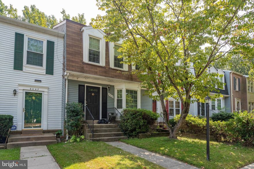 Renovated 3 level townhome featuring 3 bedrooms and 3.5 bathrooms available for rent in the Towns of Forest Hills community.  Beautiful wood floors welcome you on the first level.  Find new granite countertops and backsplash in the bright, light-filled kitchen.  New stainless steel range and microwave to arrive shortly.  Spacious dining area steps down to living room with fireplace. Glass doors lead to fenced yard backing to woods.  Upstairs you'll find 3 bedrooms and 2 bathrooms.  Primary bedroom features 2 closets, ceiling fan and upgraded bathroom.  Renovated full bath in the hall and 2 additional bedrooms complete the upstairs.  Downstairs you'll find the mostly finished basement including a large rec room, renovated full bath and washer and dryer.  Additional upgrades include: Roof replaced in 2017, windows replaced in 2016 and plumbing in 2017.  Conveniently located near commuting options, shopping, dining, and entertainment. Don't miss this one!