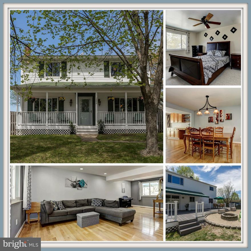 The open house scheduled for Sat 5/11 is CANCELLED, house is under contract. PRICE REDUCED, MOTIVATED SELLERS!!  Beautiful 4 bedroom colonial located on a corner lot in Chesterfield!  This home features 3 finished levels, beautiful hardwood flooring, updated kitchen, ceramic tile baths, recessed lighting and freshly painted!  The outside is just as nice with an inviting front porch, spacious rear deck with a retractable awning,  fire pit, play area for the kids and a fully fenced yard!  Chesterfield has so many amenities for you to enjoy, 2 swimming pools, several playgrounds throughout the community, walking/jogging paths, tennis courts, basketball courts, a baseball field and lots of common areas!  This is the perfect place to call home!