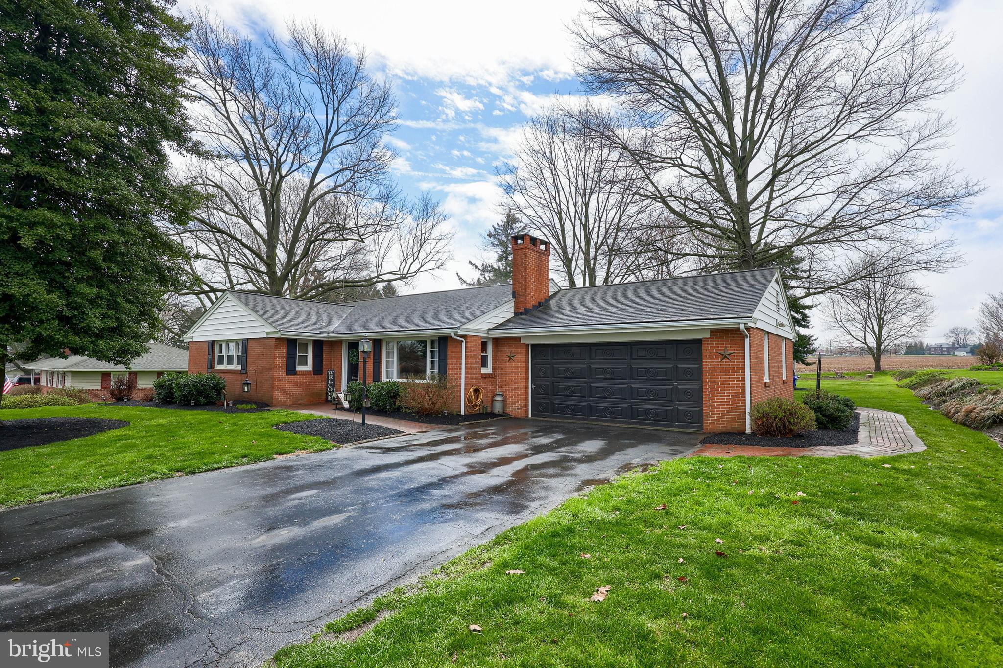 Solid brick rancher in a quiet Willow Street location, close & convenient to everything. Featuring 3 bedrooms, 1 full bath and 2 half baths, and a 2 car garage, large 0.63ac lot. Easy 1 floor living. Lots of updates throughout including granite counters.