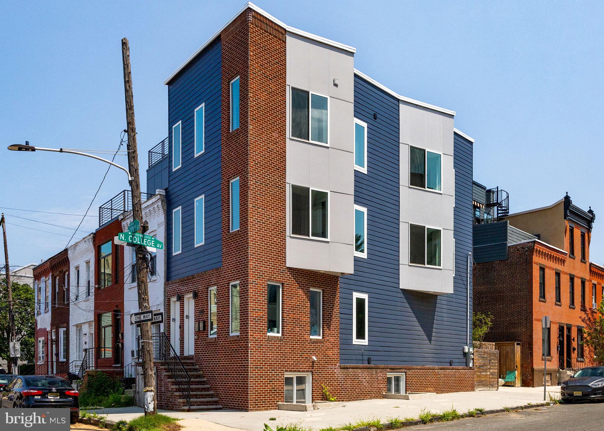 Live in one unit. Rent the other unit.
Introducing 1255 N. 23rd Street! This signature corner duplex overlooking Girard College impresses immediately with contemporary design and premier location. Upper unit features 3 bedrooms, 2 baths, and a private roof deck. Previously rented for $2,350 a month. The upper unit is currently vacant and ideal for owner occupancy.
The lower unit features 2 bedroom and 2 baths. Currently rented at $1,837 a month (with an additional $50 paid by tenant for water usage). Overall, the building is in excellent condition and has approximately five (5) years remaining on the property tax abatement.
Convenient to rapidly redeveloping Ridge Avenue, W. Girard Avenue, Center City Philadelphia, and SEPTA transit. Schedule your private showing today!