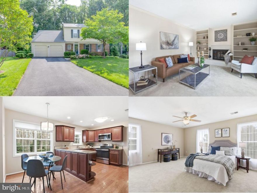 *Open Houses: 5-7 PM Thursday, January 29 | 5-7 PM Friday, January 30 | 1-5 PM Saturday, January 31 | 1-4 PM Sunday, February 01.*
Welcome home to 5062 Queens Wood Drive, beautifully set on a premier cul-de-sac lot backing to trees in the quiet, established Queens Gate community. This largest-model Colonial offers over 3,000 square feet of comfortable living space, a 2-car garage, and a private setting that feels like a retreat—yet keeps you close to everything Northern Virginia has to offer.

Step into the inviting foyer, where the home unfolds into a sun-filled formal living room with oversized windows, flowing seamlessly into the formal dining room with tranquil views of the backyard—perfect for hosting memorable gatherings. The updated kitchen features rich cabinetry, granite countertops, stainless steel appliances, and generous prep space, along with a cheerful breakfast area for everyday meals.

Step down to the cozy family room becomes the heart of the home, centered around a wood-burning fireplace with built-in shelving. Sliding glass doors lead to a fenced, private backyard and brick patio, where seasonal flowers bloom and create a charming backdrop for outdoor entertaining, summer barbecues, or quiet mornings with coffee.

Upstairs, the grand primary suite is a true sanctuary, offering abundant space to unwind and a second fireplace for added warmth and ambiance. The updated primary bath includes a separate dressing area for added convenience. Three additional well-sized bedrooms and an updated hall bath complete the upper level, offering comfort and flexibility for family, guests, or home office needs.

The finished lower level provides a spacious rec room with endless possibilities—movie nights, game days, playroom, home office, or gym—plus a large utility and laundry room with plenty of extra storage.

Ideally located off Braddock Road, this home offers easy access to shopping, dining, commuter routes, and the VRE, all while being part of the sought-after Lake Braddock High School pyramid. A rare combination of space, setting, and location—this is Burke living at its best!