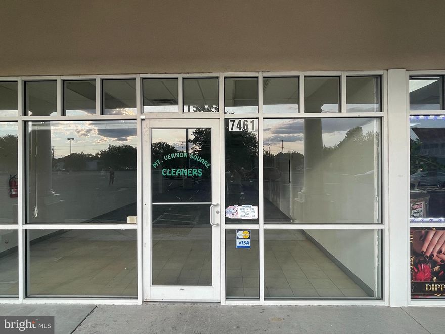 **LOCATED IN BUSY TRAFFIC AREA ON ROUTE 1**OLD SAFEWAY BUILDING WILL BECOME NEW GROCER ANCHOR "FRESH WORLD"**OPENING NOVEMBER 2024**THIS WILL BRING BUSY FOOT TRAFFIC TO THE CENTER**1600 SQUARE FEET**ASKING $45 PER SQUARE FOOT**GROSS RENT**LANDLORD WILLING TO GIVE FREE RENT TO QUALIFIED TENANTS**

**LOCATED 10 MINUTES FROM HISTORIC MOUNT VERNON**PUBLIC TRANSPORTATION: 10 MINUTES FROM ALEXANDRIA (FREDERICKSBURG LINE - VIRGINIA RAILWAY EXPRESS, MANASSAS LINE - VIRGINIA RAILWAY EXPRESS)**17 MINUTES FROM FRANCONIA - SPRINGFIELD (FREDERICKSBURG LINE - VIRGINIA RAILWAY EXPRESS**AIRPORT: 21 MINUTES FROM RONALD REAGAN WASHINGTON NTL**56 MINUTES FROM WASHINGTON DULLES INTERNATIONAL**FREIGHT PORTS: 75 MINUTES FROM PORT OF BALTIMORE**

**APPOINTMENT ONLY**

**UNIT 7461 & 7465 AVAILIABLE**