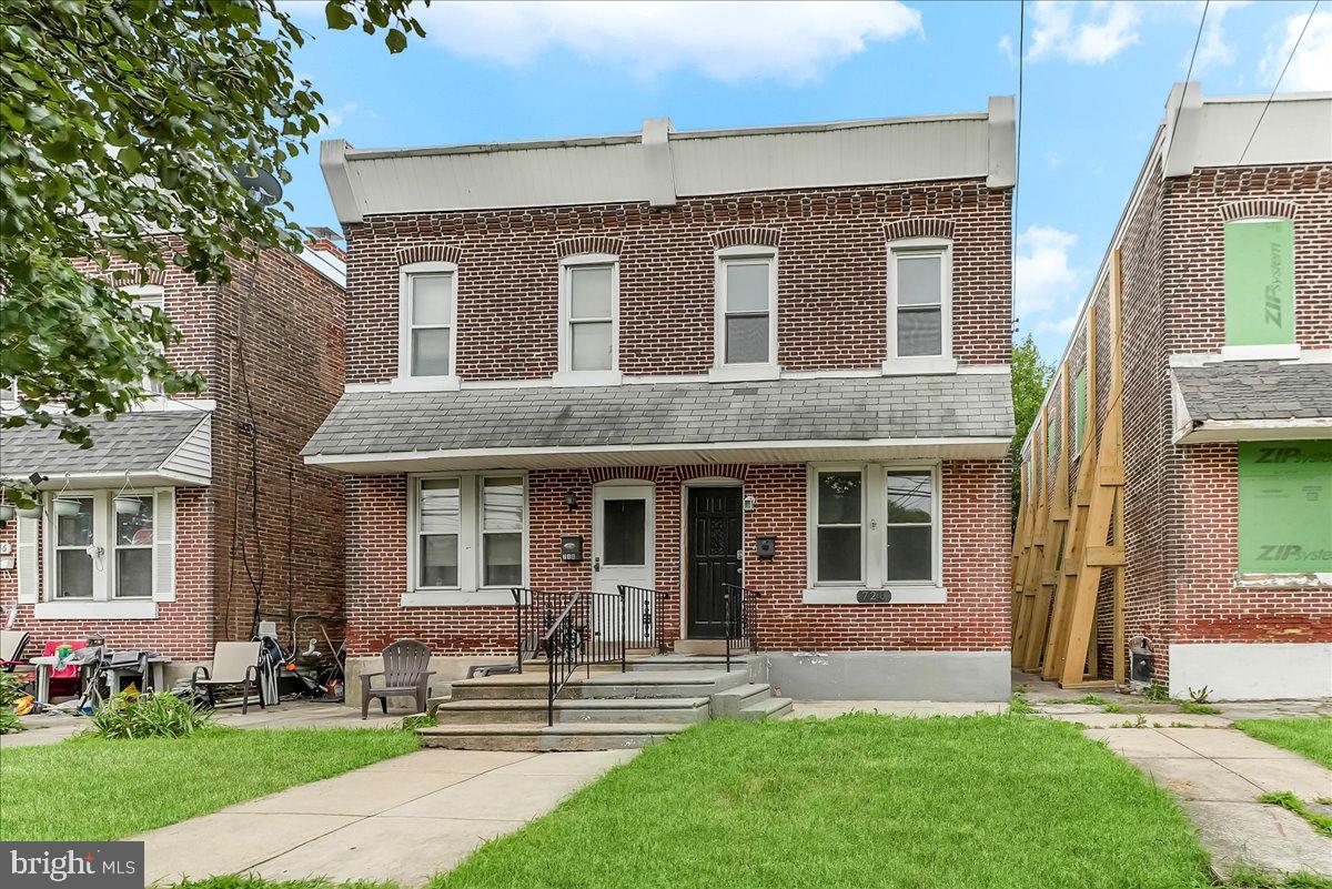 Beautifuly updated twin in Eddystone Boro. Freshly painted in a neutral palette which allows for natural light to soak in. Brand new kitchen, new bathroom, new heater, new hot water heater, new LVP throughout allow for ease of living. Bonus room added on first floor. You could use as a 4th bedroom, office or in-law suite. First floor laundry. Shaded yard in the rear, which you could even use as a driveway! All of the big ticket items have been replaced. Close to Train and 95, this is a very convenient location. Great neighborhood within a great community.