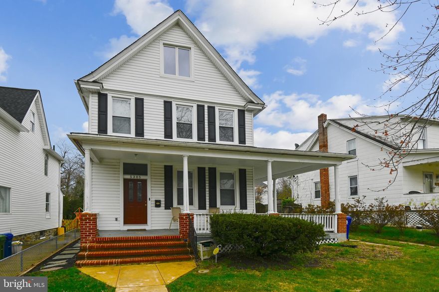 Welcome to a slice of paradise within the city. This peaceful home has been well loved and well kept over the years and is ready to welcome in its next family. The main level boasts beautiful hardwood floors throughout, ample kitchen space, a welcoming living room, and access to the party-ready back porch. With four bedrooms, this home is great for a growing family or even a comfortable work-from-home location. One bedroom has its own sitting room! Go down below to find a fully finished basement room, ripe for many more possibilities! The entire home has been recently repainted and upgraded. Don’t wait - this home won’t last long! 5 minute drive to Belvedere Square, 3 minute drive to MedStar Good Samaritan Hospital.