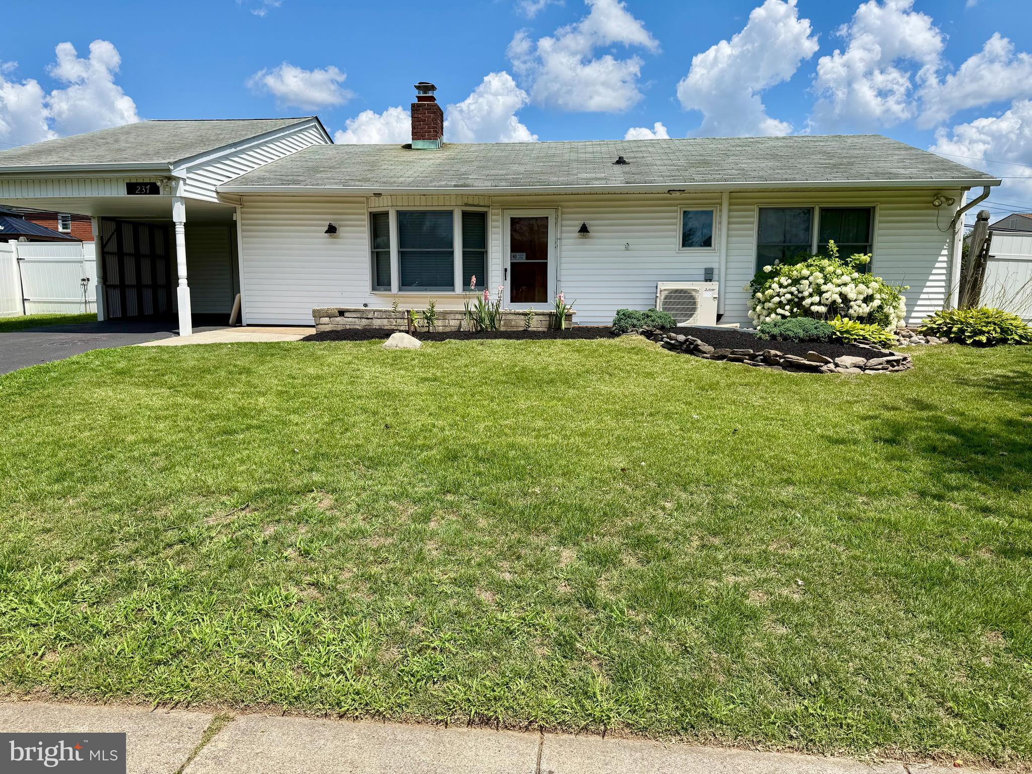 Located in Tullytown Township this expanded 4 bedroom 2 full bath rancher is in award winning Pennsbury School District. The property offers a remodelled kitchen ample storage space, stainless steel appliances, granite counter tops and oak cabinetry. The 3 sided wood functioning burning fireplace that compliments the entire space as you enter the living room, it boasts of new hardwood flooring and the natural light from the french doors which separate the den from the living room. The den has windows throughout that saturate the room with natural light throughout the day. For the those chilly evenings, the den has a propane stove. The master bedroom is in the back part of the expanded part of the home along with a full bath that is remodelled and in very good condition and a large laundry room. The other three bedrooms are located in the original part of the home. The smallest bedroom was expanded. The bathroom shared by the three bedrooms has been completely remodelled. It just needs someone's finishing touches...tile surround needs to be completed. It's the perfect opportunity for someone to put their personal touches on their new home without all the expense of renovations.
House also has an external electrical hook up for a generator which can power the entire house. Sheds also have electric. Property also has a 200 amp service. PROPERTY IS BEING SOLD AS IS AND ALL REQUIREMENTS FOR U/O ARE THE RESPONSIBILITY OF THE BUYER.