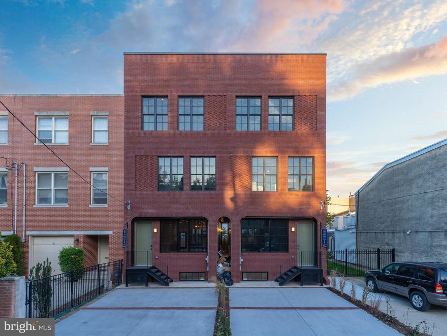 Welcome to The Palmer Pair, one of two brand new custom creations at 1115 East Palmer Street on the riverside in booming Fishtown. Enjoy 2-car private driveway parking, a thoughtfully engineered interior floor-plan with over 3500 square feet of living space and four oversized bedrooms. Take note of the custom crafted curvature design spanning the entire rear of the home. With a jaw-dropping second floor primary suite, three private outdoor spaces including an unobstructed city rooftop view, and every amenity at your fingertips, this is luxury city living at its finest. Schedule your showing today!